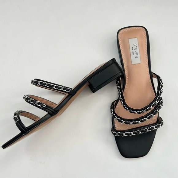 Steven By Steve Madden Healer Black Slide Sandals (6972062)
Chain straps - Picture 6 of 13